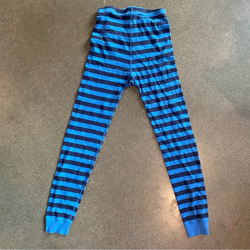 Hanna Andersson Boys Size 10 Pajamas Marvel Captain America Blue‎ Stripe Long